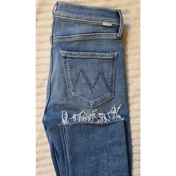 MOTHER The Mid Rise Dazzler Ankle Fray Jean Riding The Cliffside - Picture 10 of 11